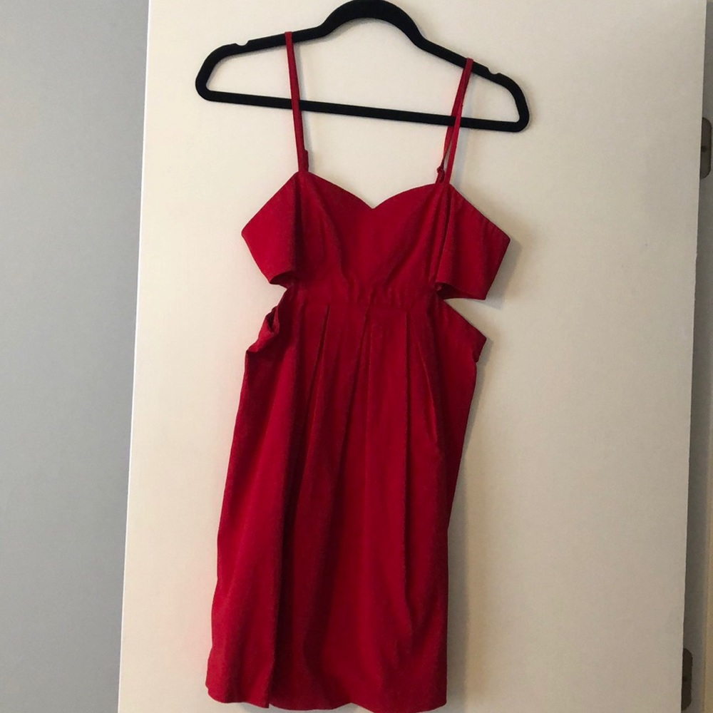 Red holiday dress